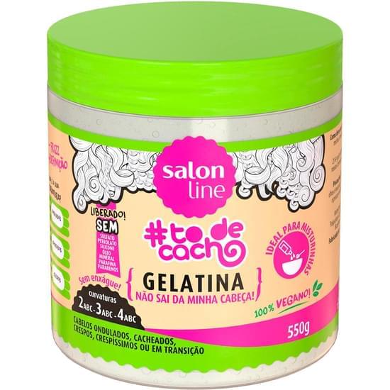 Imagem de Gelatina capilar salon line to de cacho não sai da minha cabeça 550g