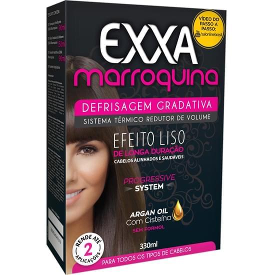 Imagem de Kit defrisagem gradativa salon line exxa marroquina 330ml