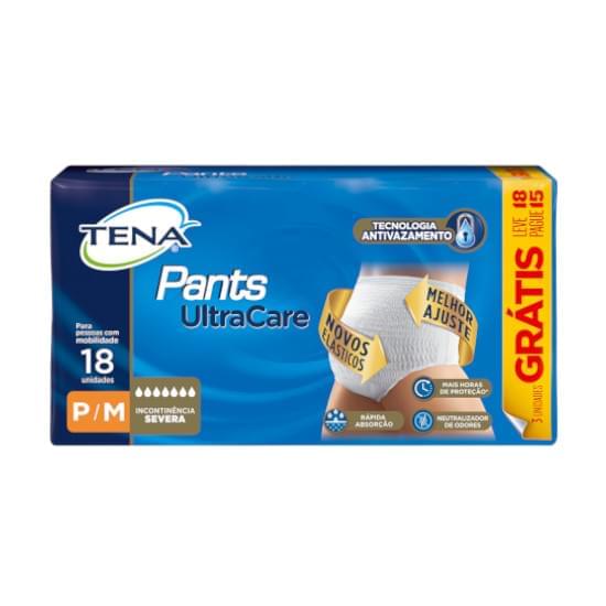 Imagem de Roupa intima tena pants ultra p/m leve 18 pague 15 unidades