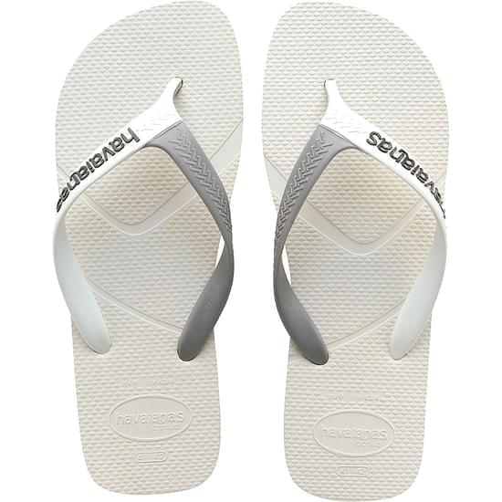 Imagem de Sandália havaianas masculino casual branco e cinza chumbo 39/40