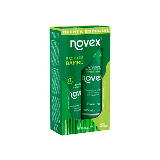 Imagem de Kit novex revitay broto de bambu shampoo e condicionador 300ml