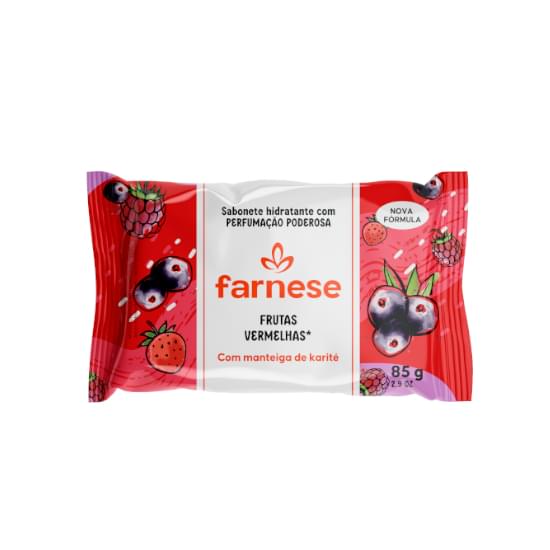 Imagem de Sabonete barra hidratante frutas vermelhas farnese flow pack 85g