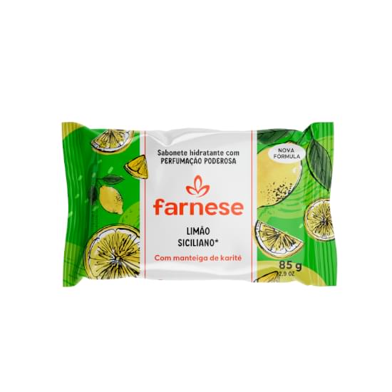 Imagem de Sabonete barra hidratante limão siciliano farnese flow pack 85g