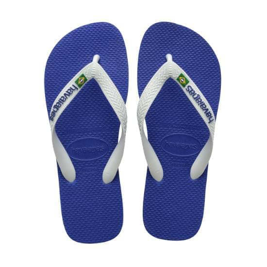 Imagem de Sandália havaianas unissex brasil logo azul naval 35/36