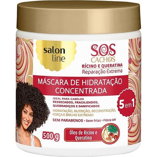 Imagem de Máscara para hidratação salon line s.o.s cachos rícino e queratina 500g