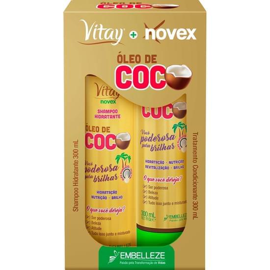 Imagem de Kit novex revitay óleo de coco shampoo e condicionador 300ml