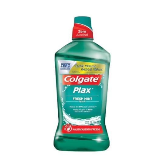 Imagem de Enxaguante bucal colgate plax fresh mint 1000ml promo leve 1000ml pague 700ml