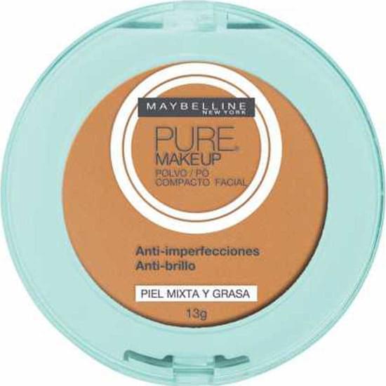 Imagem de Pó compacto facial dourado pure make up maybelline 13g