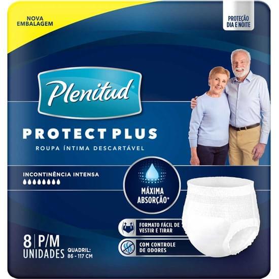 Imagem de Roupa íntima plenitud protect plus tamanho p/m | com 8 unidades