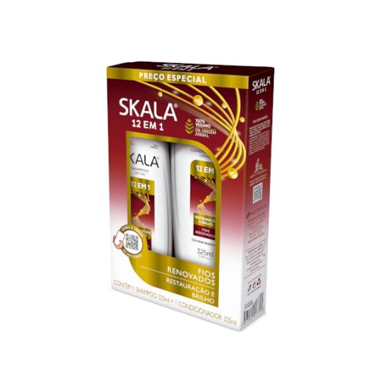 Imagem de Kit skala 12 em 1 shampoo 325ml e condicionador 325ml