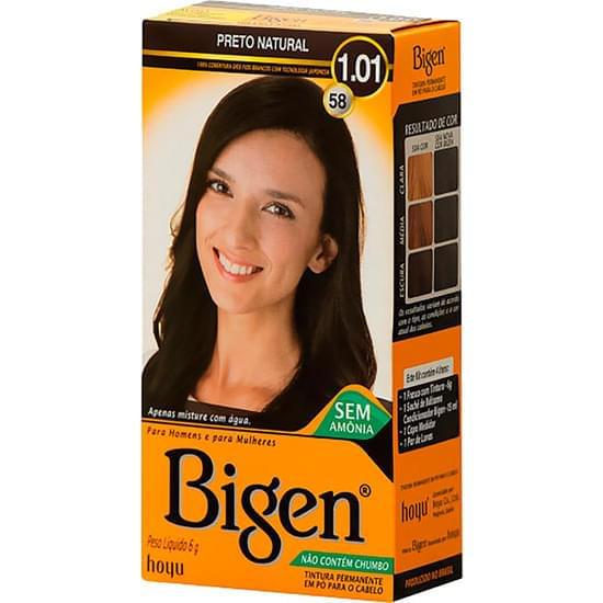 Imagem de Tintura bigen 1.01 58 preto natural 15ml