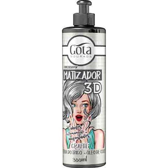 Imagem de Condicionador gota dourada matizador 3d grafite 300ml