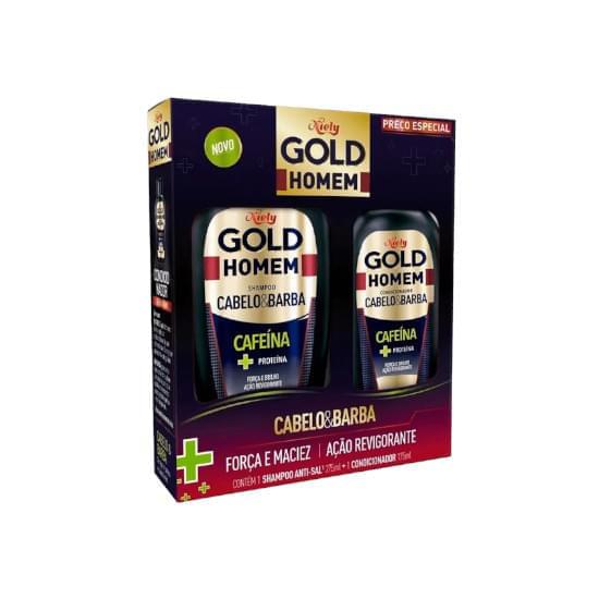 Imagem de Kit niely gold proteção for men shampoo 300ml e condicionador 200ml