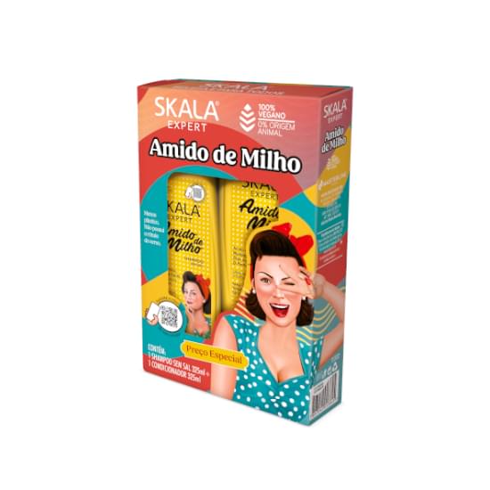 Imagem de Kit skala amido de milho shampoo 325ml e condicionador 325ml