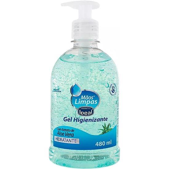 Imagem de Gel higienizante ideal mãos limpas 480ml grátis gel 60ml