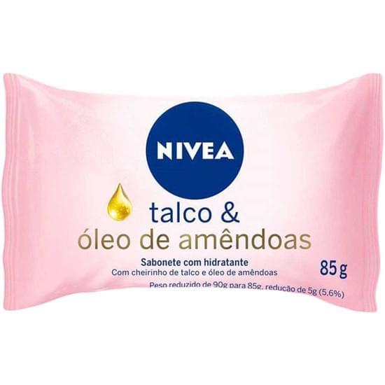 Imagem de Sabonete em barra nivea talco e óleo de amêndoas 85g