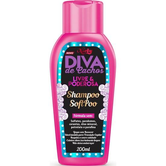 Imagem de Shampoo niely diva de cachos soft poo 200ml