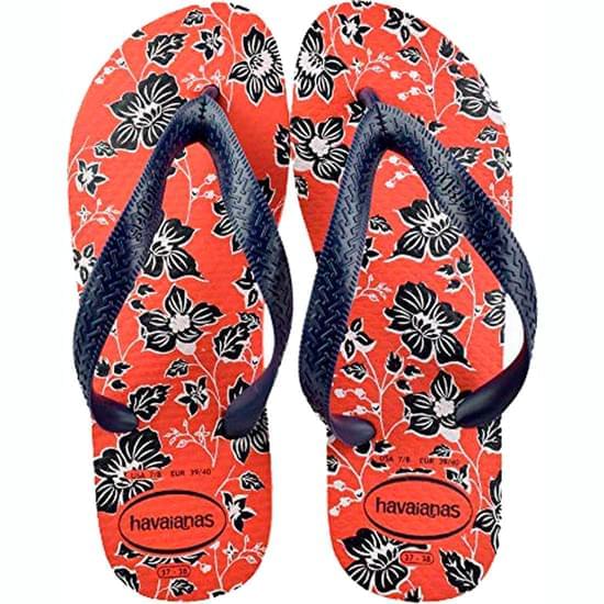 Imagem de Sandália havaianas feminina color floral morango 37/38