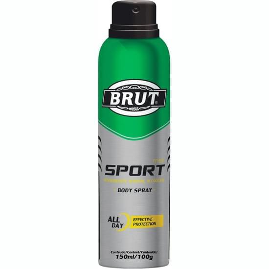 Imagem de Desodorante aerosol masculino brut com álcool sport 90g