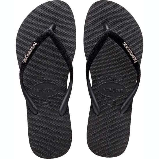 Imagem de Sandália havaianas feminina slim velvet preto 33/34