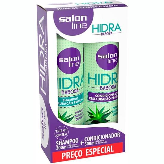 Imagem de Kit shampoo e condicionador hidra babosa salon line 300ml