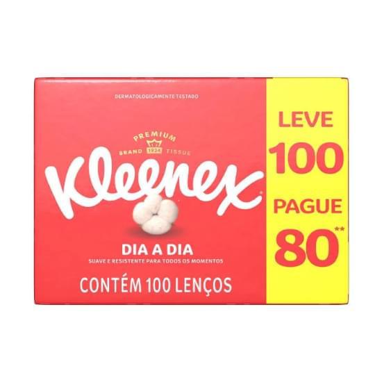 Imagem de Lenço de papel kleenex suave | caixa com 100 folhas