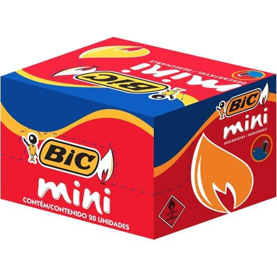 Imagem de Isqueiro bic mini cartela | com 20 unidades