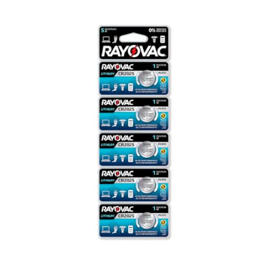 Imagem de Bateria elétrica cr2025 rayovac | com 5 unidades