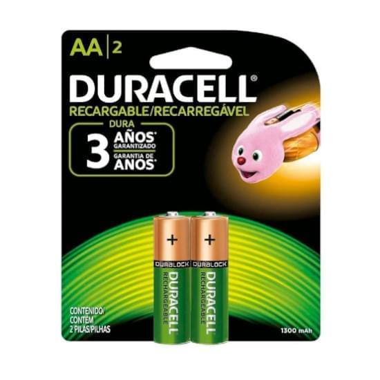 Imagem de Pilha duracell alcalina recarregável aa pequena | com 2 unidades