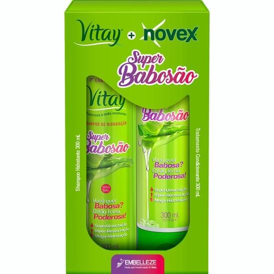 Imagem de Kit novex revitay super babosão shampoo e condicionador 300ml