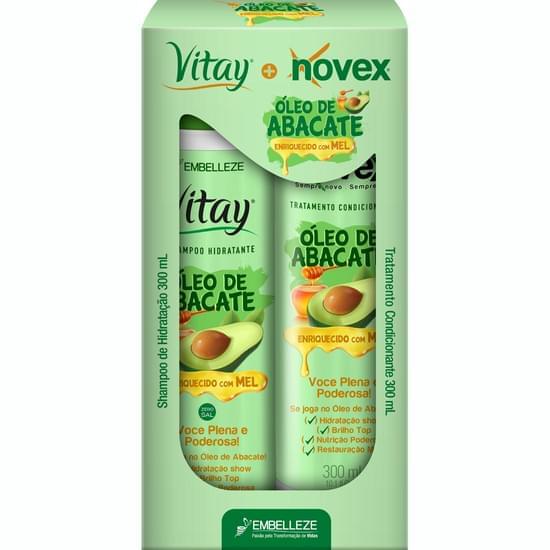 Imagem de Kit novex revitay óleo de abacate shampoo e condicionador 300ml