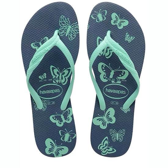 Imagem de Sandália havaianas feminina fantasia alto astral azul indico 33/34