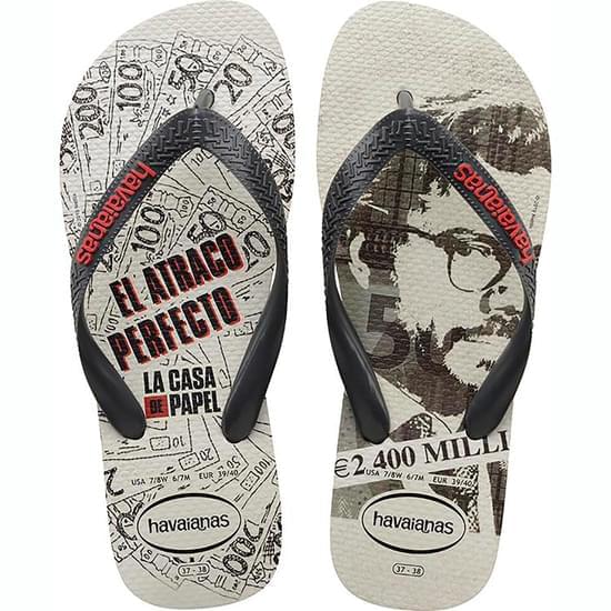 Imagem de Sandália havaianas masculino top netflix branco 33/34