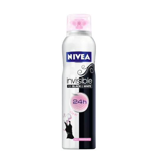 Imagem de Pack antitranspirante aerossol invisible black & white clear nivea 2 unidades 150ml cada leve mais pague meno