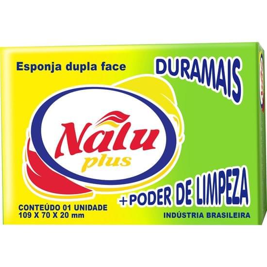 Imagem de Esponja multiuso nalu plus dupla face 109x70x20mm | com 60 unidades