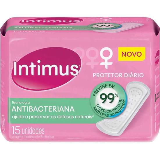 Imagem de Protetor diário intimus sem abas antibacteriana | com 15 unidades