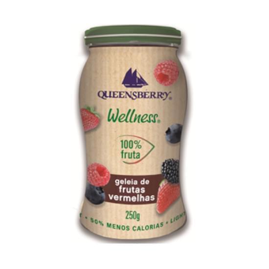 Imagem de Geleia queensberry wellsness 100% frutas vermelhas vidro 250g