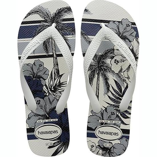 Imagem de Sandália havaianas masculino aloha branco/branco 43/44