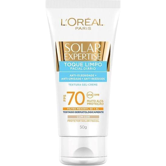 Imagem de Protetor facial solar expertise loreal fps 70 toque limpo 50g