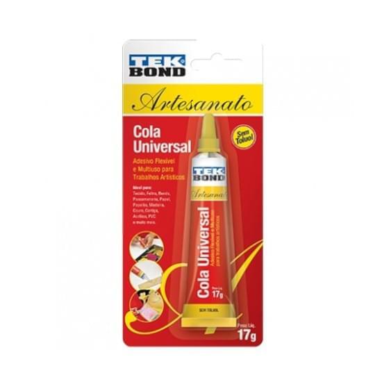 Imagem de Cola instantânea super cola universal artesanato 17g tekbond