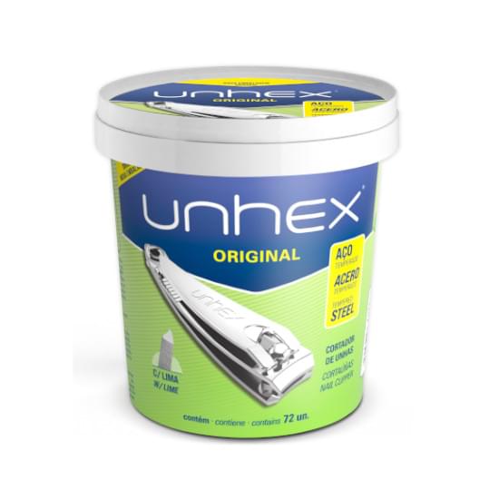 Imagem de Cortador de unhas unhex pote 72 unidades