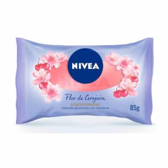 Imagem de Sabonete em barra nivea flor de cerejeira e óleos essenciais 85g