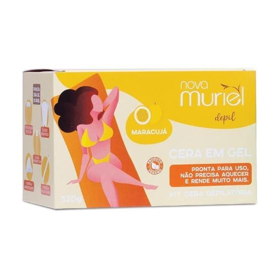 Imagem de Muriel kit cera depila gel maracuja 320g