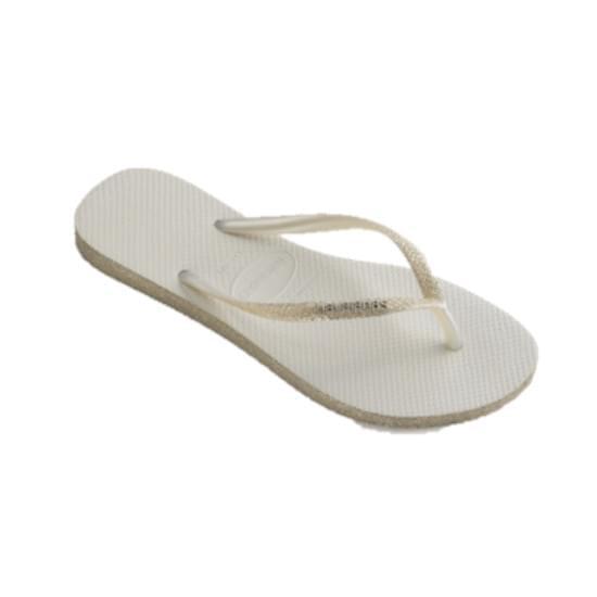 Imagem de Sandália havaiana feminina slim sparkle branco 35/36