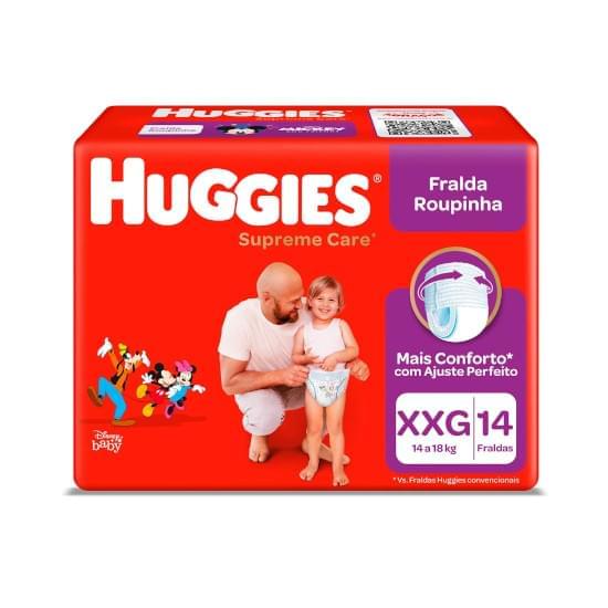 Imagem de Fralda infantil huggies roupinha supreme care tamanho xxg jumbo | com 14 unidades