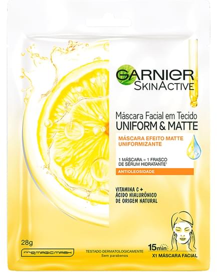 Imagem de Mascara facial efeito matte uniformizante antioleosidade vit c 32g