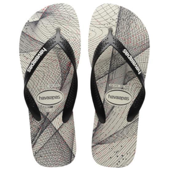 Imagem de Sandalia havaianas masculino aero graphic branco/preto/branco 37/38