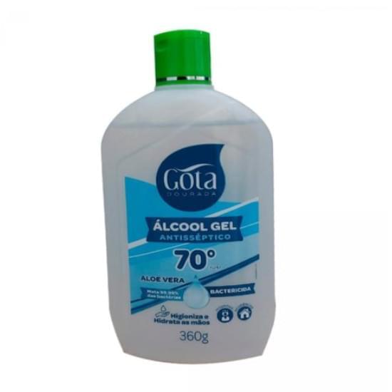 Imagem de Gota dourada álcool em gel antisséptico 360g