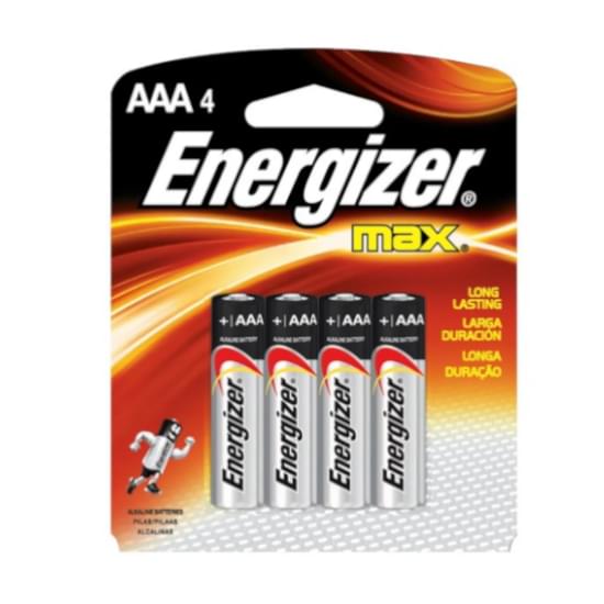 Imagem de Pilha energizer max alcalina aaa palito | com 4 unidades