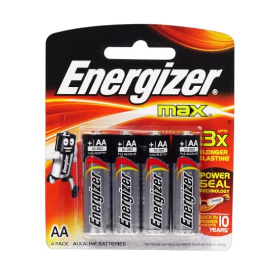 Imagem de Pilha energizer max alcalina aa pequena | com 4 unidades